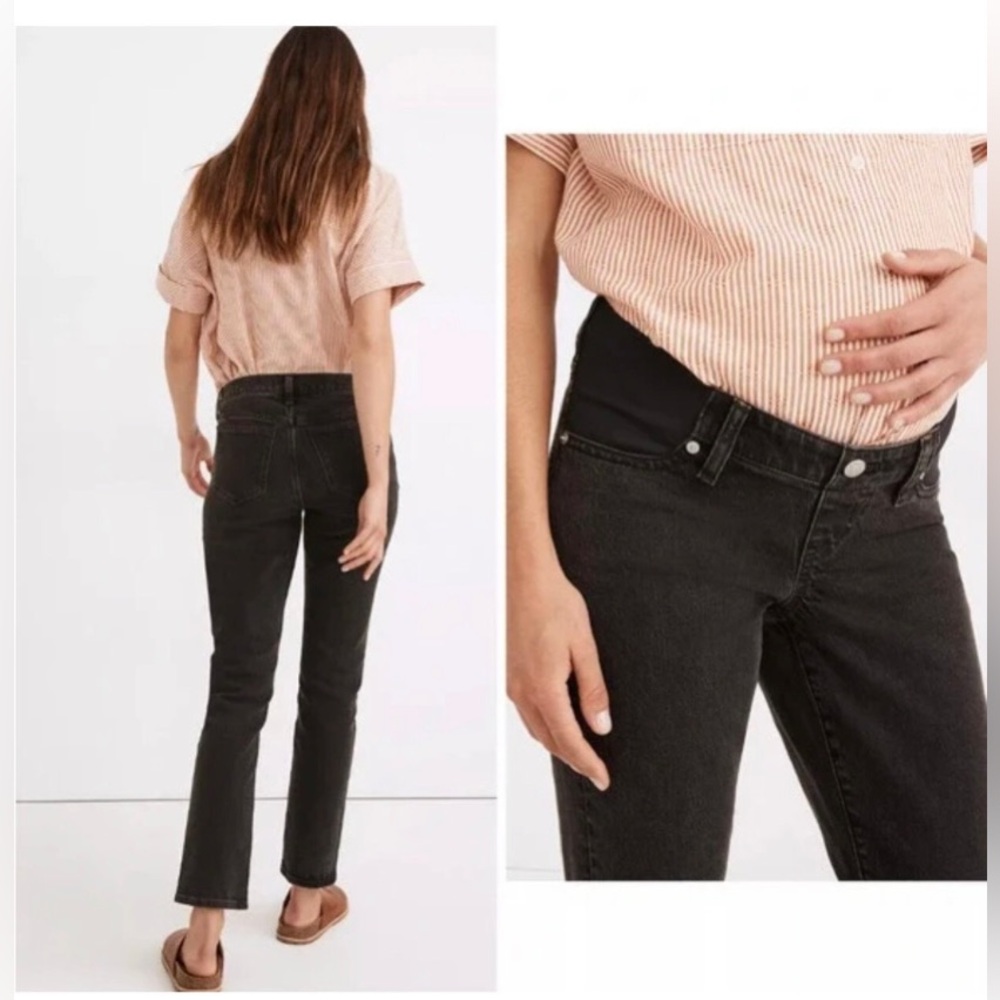 Madewell Maternity Side-Panel Perfect Vintage
Jeans in Lunar Wash size 30